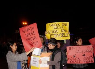 1 Kasım 2013: Kadınlar ‘Kadın İstihdam Paketi’ni protesto etti