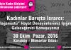 Barış için Kadın Girişimi 30 Ekim günü konferansa çağırıyor