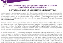 Cinsel İstismarın Evlilik Yoluyla Affına İsyan Ettik Ve Kazandık! Ama Sözümüz, Mücadelemiz Bitmedi: Bu Yasaların Bizsiz Yapılmasına Rızamız Yok!