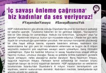 ‘İç savaşı önleme çağrısına’ biz kadınlar da ses veriyoruz! / Barış İçin Kadın Girişimi