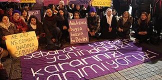 3 Ocak 2014: HDP milletvekili Sebahat Tuncel ile ilgili Yargıtay kararına protesto