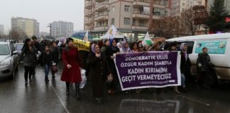 27 Ocak 2014: Diyarbakır’da kadın cinayetleri protesto edildi