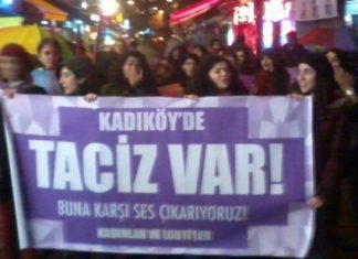 28 Ocak 2015: Kadıköy’de artan tacizlere karşı kadınlar ve LGBTİ+’lardan gece yürüyüşü