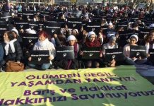 31 Ocak 2016: “Yaşamdan yanayız – Barışa 1000 Kadın” Kadıköy oturma eylemi