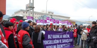 24 Şubat 2009: DİSK’li kadınlar Sinter’de