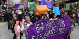 6 Nisan 2013: Mis Sokak’ta kadına cinsel saldırı protesto edildi
