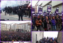 9 Nisan 2016: İspanya’da kadınlar sokakta: “Şiddetinize karşılık vereceğiz / Feministok Prest”