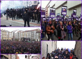 9 Nisan 2016: İspanya’da kadınlar sokakta: “Şiddetinize karşılık vereceğiz / Feministok Prest”