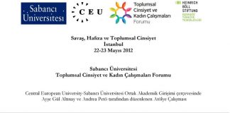 22 Mayıs 2012: Savaş, Hafıza ve Toplumsal Cinsiyet Konferansı düzenlendi