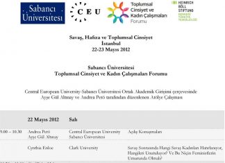 22 Mayıs 2012: Savaş, Hafıza ve Toplumsal Cinsiyet Konferansı düzenlendi