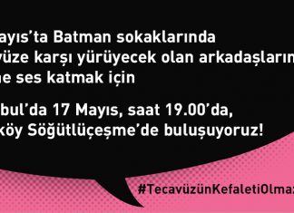 #TecavüzünKefaletiOlmaz! Batman’daki cinsel istismara karşı 19.00’da SOKAKTAYIZ!