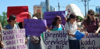 23 Haziran 2011: Sendikalarda Erkek Egemenliğine Karşı Kadın İnisiyatifi açıklama yaptı
