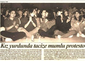 5 Haziran 1998: Maslak Kız Yurdu yolundaki tacizler protesto edildi