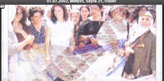 12 Temmuz 2002: Katagi ve Amargi’nin örgütlediği “Kadınlar Birbirine Doğru Yürüyor” kampanyası