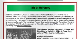31 Temmuz 1962: Afrikalı kadınlar günü kutlu olsun!