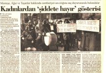 19 Ağustos 1995: Leman Çelikaslan’a gözaltında tecavüz protesto edildi