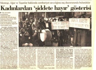 19 Ağustos 1995: Leman Çelikaslan’a gözaltında tecavüz protesto edildi