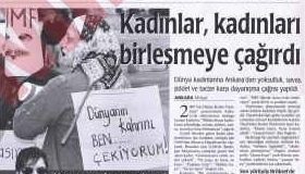 8 Ekim 2000: Ankara’da “2000 Yılı Dünya Kadın Yürüyüşü” mitingi yapıldı