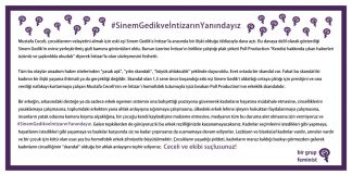 #SinemGedikveİntizarınYanındayız