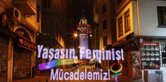 Işıklı şovla feminist gece yürüyüşüne çağrı