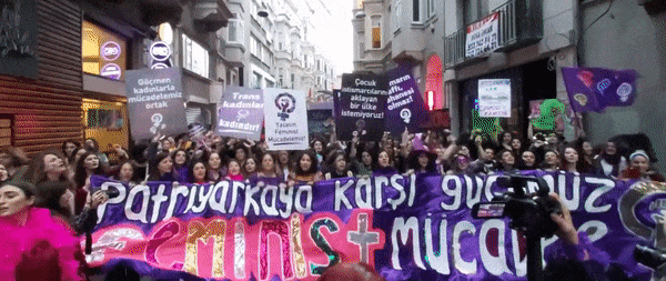 8 mart feminist gece yürüyüşü 2020