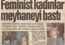 20 Kasım 1989: Feministler meyhane ve birahanelerde / geceler de bizim, sokaklar da