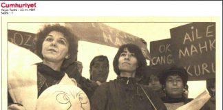 22 Kasım 1997: Taksim’de “Aile içi şiddete son” yürüyüşü