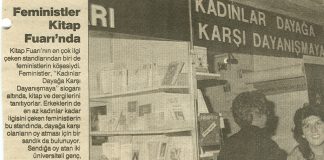 6 Kasım 1987: Dayağa Karşı Dayanışma Kampanya standı TÜYAP’ta