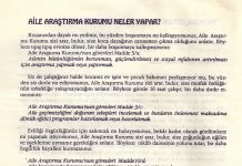 29 Aralık 1989: Aile Araştırma Kurumu/ Müslüman-Türk aile modeli kurumsallaştı