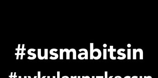 Biraz da sizin uykularınız kaçsın ve kaçacak