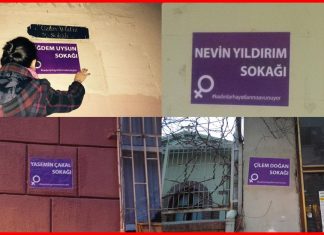 16 Ocak 2016: Kadınlar Kadıköy’de sokak isimlerini değiştirdi