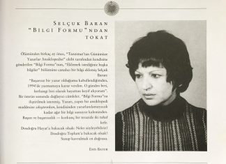 “Bilgi Formu”na ek: Selçuk Baran’ın yazma endişesi