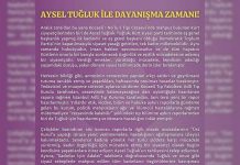 Aysel Tuğluk ile dayanışma zamanı