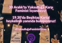 30 Aralık #YoksulluğaFeministİsyan eylem çağrısı!