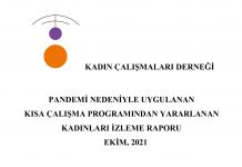 Pandemi Nedeniyle Uygulanan Kısa Çalışma Programından Yararlanan Kadınları İzleme Raporu / Ekim 2021