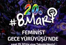 8 Mart 2022 Feminist Gece Yürüyüşleri