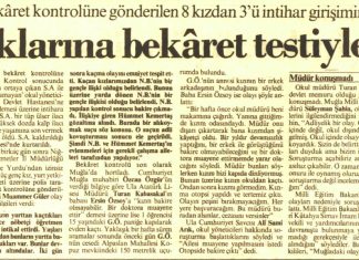 15 Mayıs 1992: Kadınlar ortaöğrenimde can alan ‘bekaret kontrolü’nü protesto etti