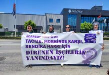 “Erkekler, ben sendikaya üye olmam, kadınlar düşünsün, rahatım iyi diyorlar” / Acarsoy Tekstil direnişindeki kadın işçilerle söyleşi