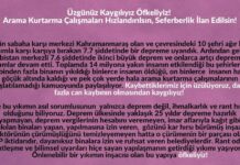 Afet İçin Feminist Dayanışma Grubu’ndan çağrı
