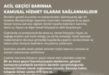 Afet için Feminist Dayanışma: “Acil Geçici Barınma Kamusal Hizmet Olarak Sağlanmalı”