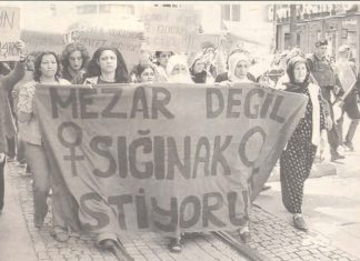 30 Nisan 2004: Tecavüze uğradığı için babası tarafından öldürülen Nuran için eylem yapıldı.