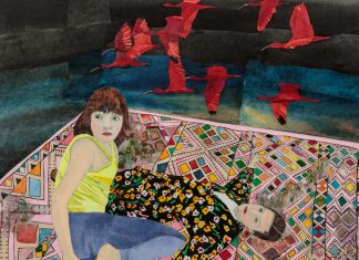 Karanlık adam kâbusu: Kadının kolektif hafızasından bir çığlık The Dream of Flight, María Berrío, 2019