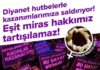 Kadınlar Birlikte Güçlü: Diyanet hutbelerle kazanımlarımıza saldırıyor. Eşit miras hakkımız tartışılamaz!