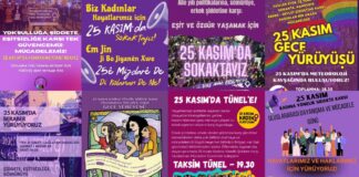İl il 25 Kasım eylemleri: Erkek-devlet şiddetine karşı isyandayız! Mücadelemiz birbirimiz için! Biz hayatı istiyoruz!