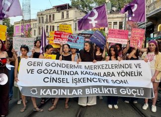 Kadınlar Birlikte Güçlü: Geri Gönderme Merkezlerinde ve gözaltında kadınlara yönelik cinsel işkenceye son!