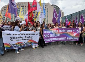 Kadınlar, lubunyalar ve emek-demokrasi güçleri: Ne LGBTİ+ olmak ne de örgütlenmek suç!