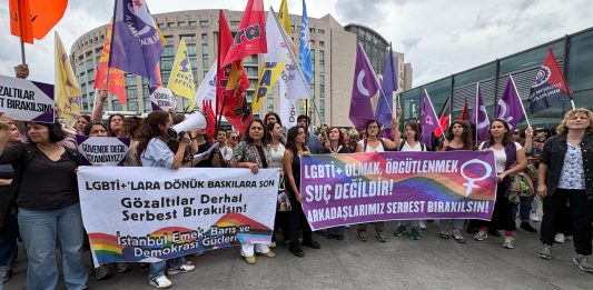 Kadınlar, lubunyalar ve emek-demokrasi güçleri: Ne LGBTİ+ olmak ne de örgütlenmek suç!